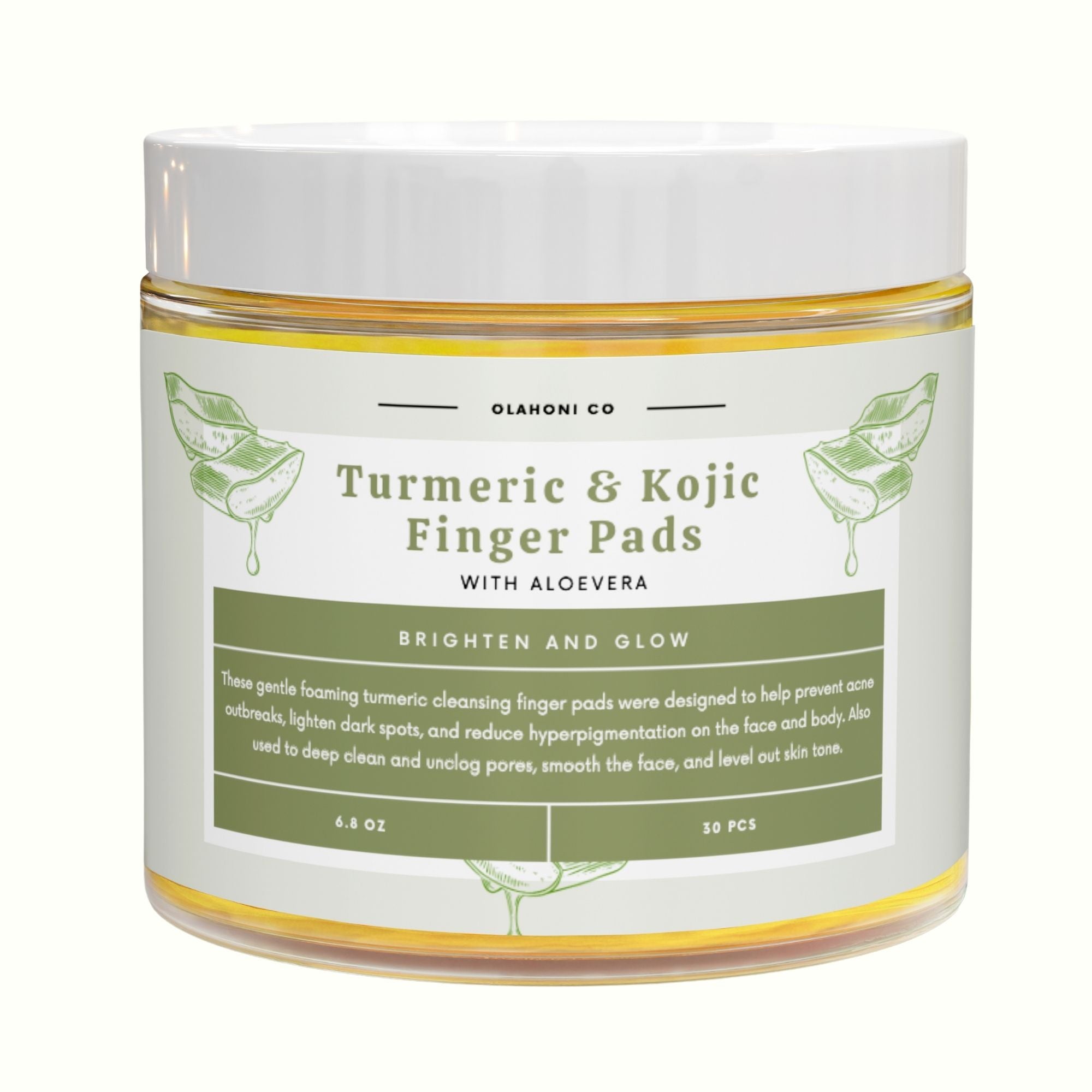 Thick Turmeric & Kojic Acid Finger Pads (30 Count)