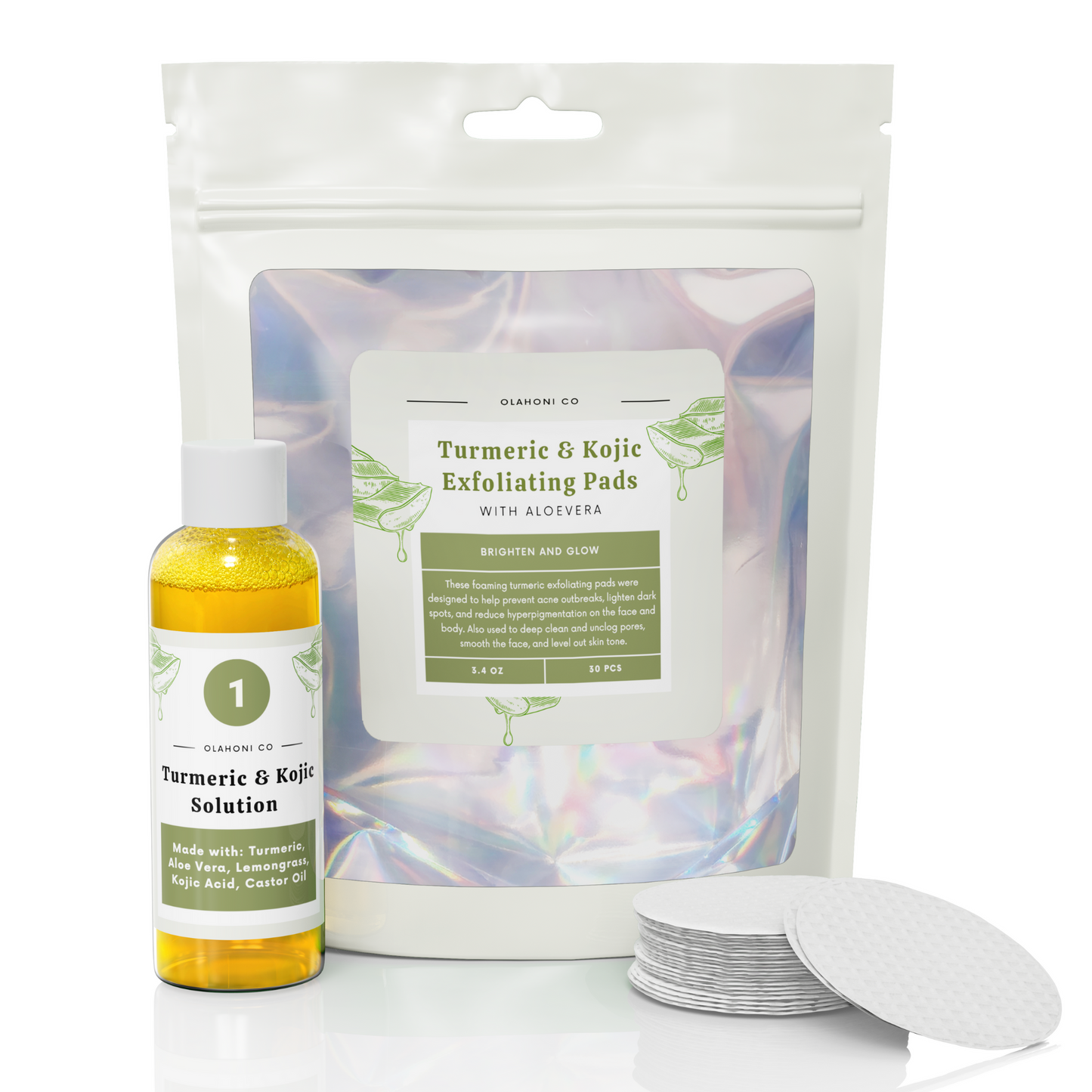 Turmeric & Kojic Exfoliating Pads